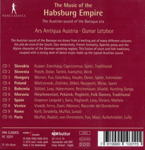 Gunar Letzbor - The Music of the Habsburg Empire (2015) [10CD Box Set]