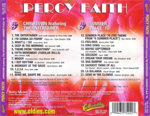 Percy Faith - Chinatown featuring The Entertainer & Summer Place ‘76 (2003)