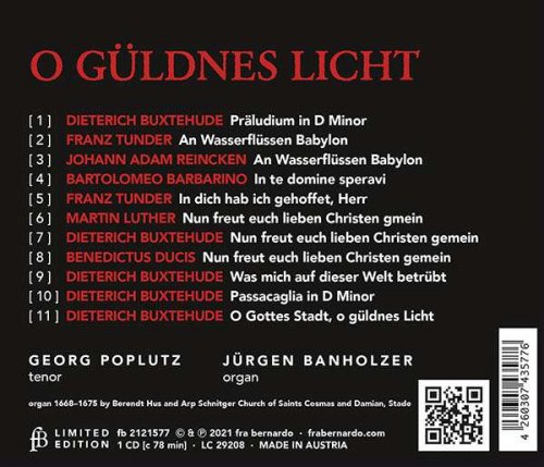 Jürgen Banholzer with Georg Poplutz - O Güldnes Licht (2022) [Hi-Res]