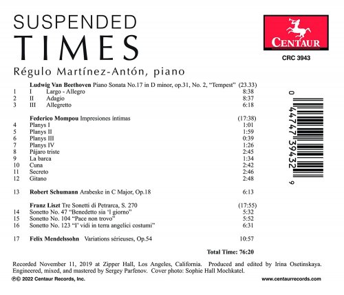 Régulo Martínez-Antón - Suspended Times (2022) [Hi-Res]