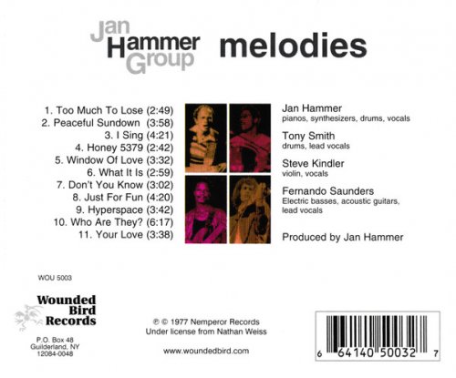 Jan Hammer Group - Melodies (Reissue) (1977)