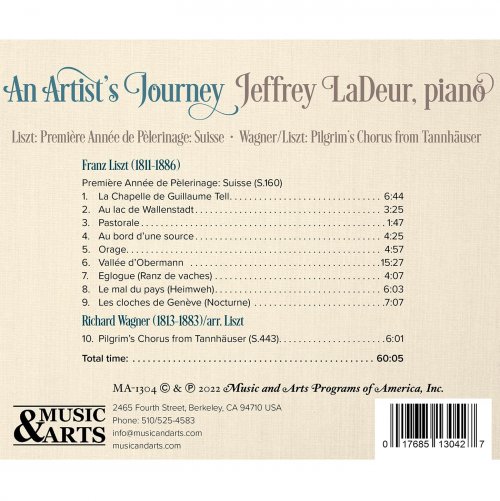 Jeffrey LaDeur - Liszt: An Artist's Journey (2022) [Hi-Res]