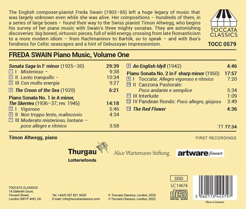 Timon Altwegg - Swain: Piano Works, Vol. 1 (2022) [Hi-Res]