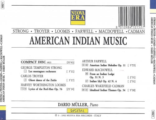 Dario Müller - George Templeton Strong, Carlos Troyer: American Indian Music (1992)
