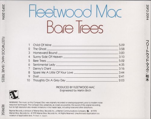 Fleetwood Mac - Bare Trees (1972) [1988]