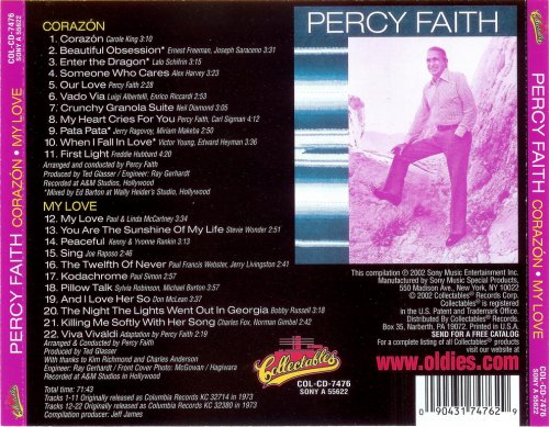 Percy Faith - Corazón & My Love (2002)