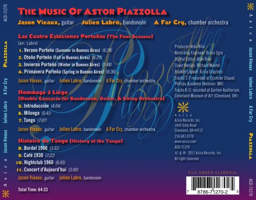 Jason Vieaux, Julien Labro, A Far Cry - The Music of Astor Piazzolla (2011)