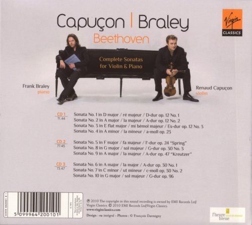 Renaud Capucon, Frank Braley - Beethoven: Complete Sonatas for violin & piano (2010) CD-Rip