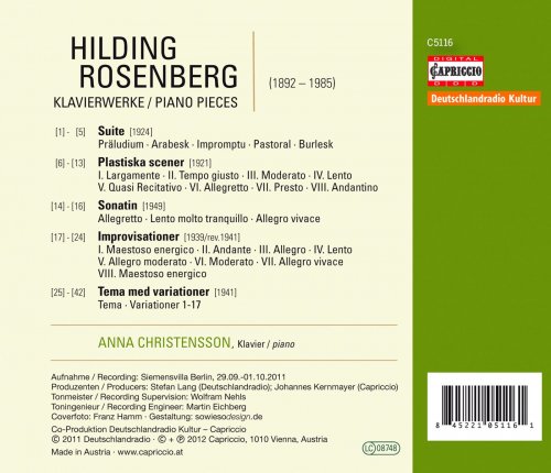 Anna Christensson - Rosenberg: Piano Pieces (2012)