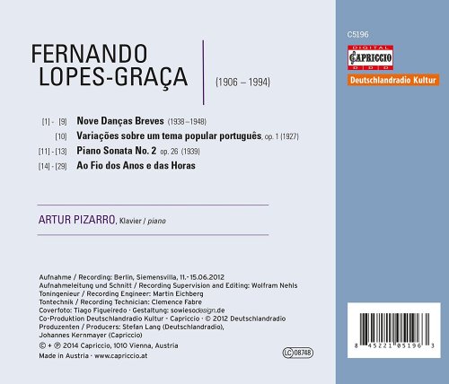 Artur Pizarro - Lopes-Graça: Piano Works (2014)