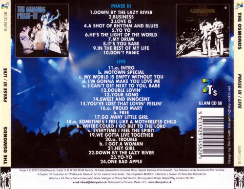 The Osmonds - Phase III / Live (2008) CD-Rip