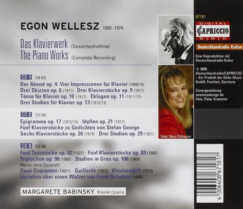 Margarete Babinsky - Wellesz, E.: Piano Music (Complete) (2006)