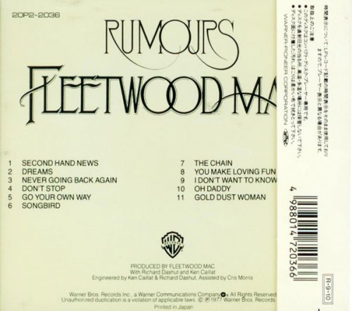 Fleetwood Mac - Rumours (1977) [1988]