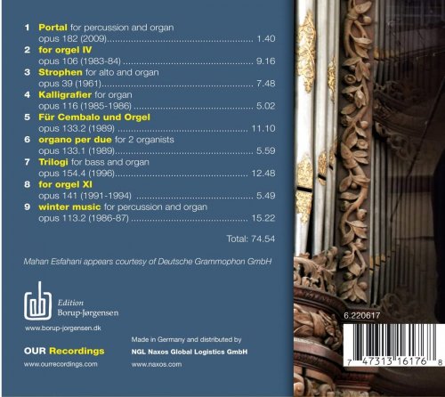 Jens E. Christensen - Borup-Jørgensen: Organ Music (2017) [Hi-Res]