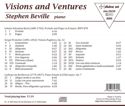 Stephen Beville - Visions and Ventures (2022) [Hi-Res]