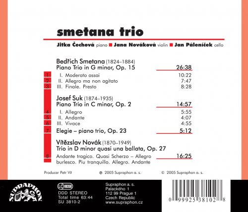 Smetana Trio - Smetana, Suk and Novák: Piano Trios (2005)