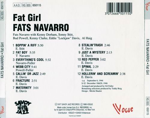 Fats Navarro - Fat Girl (1989) 320 kbps+CD Rip