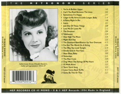 Dinah Shore - Dinah's Showtime '44-'47 (1994)