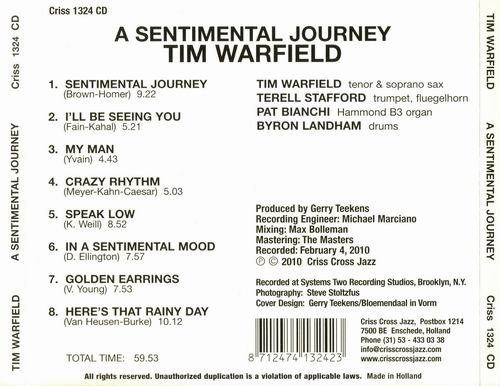 Tim Warfield - A Sentimental Journey (2010)