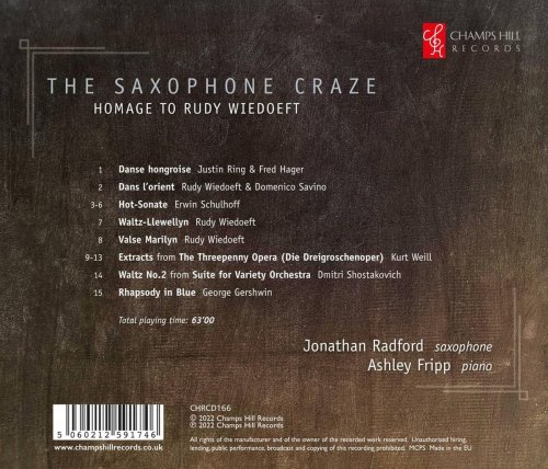 Jonathan Radford & Ashley Fripp - The Saxophone Craze: Homage to Rudy Wiedoeft (2022) [Hi-Res]