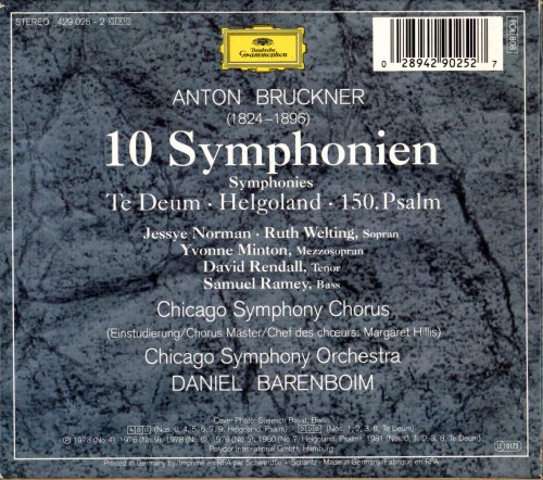 Daniel Barenboim - Bruckner: 10 Symphonien (2011)