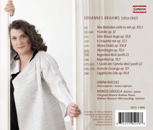 Markus Hadulla, Janina Baechle - Brahms: Wie Melodien zieht es mir - Selected Songs (2014) [Hi-Res]