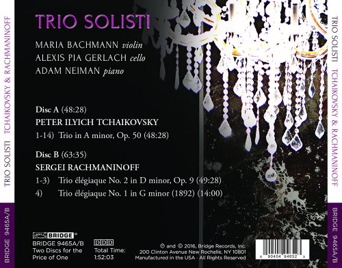 Trio Solisti - Tchaikovsky & Rachmaninoff: Piano Trios (2016)