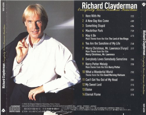 Richard Clayderman - Everybody Loves Someone Sometime (2002)