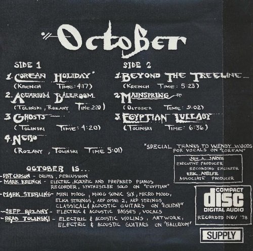 October - October (Reissue) (1979)