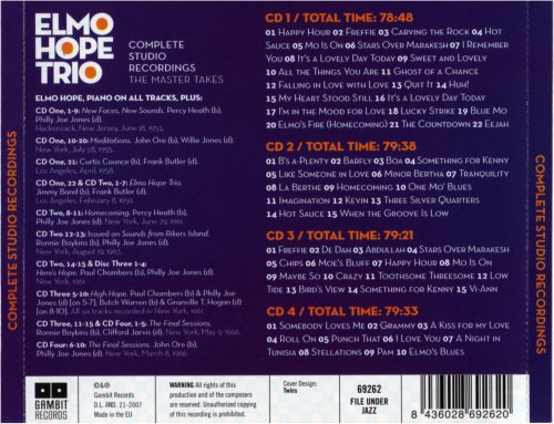 Elmo Hope Trio - Complete Studio Recordings 1953-1966 (2002) [4CD] mp3