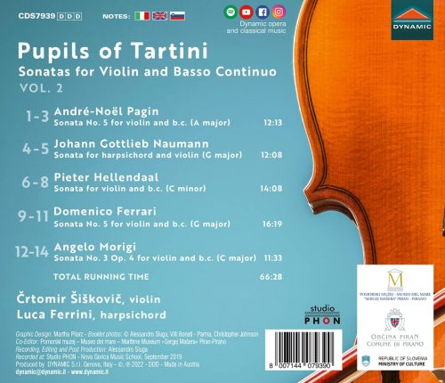 Crtomir Siskovic, Luca Ferrini - Pupils of Tartini, Vol. 2 (2022) [Hi-Res]