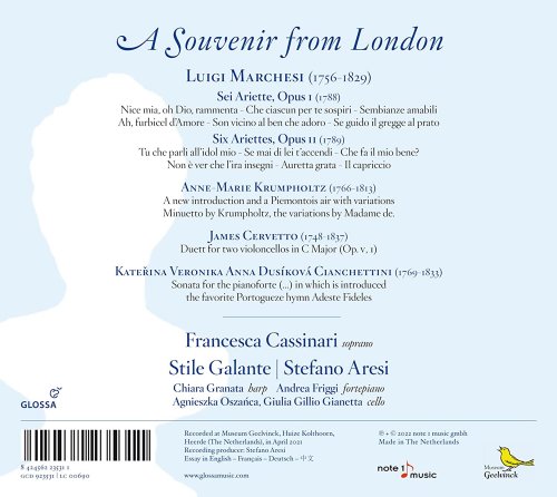 Stile Galante, Francesca Cassinari - A Souvenir from London (2022) [Hi-Res]