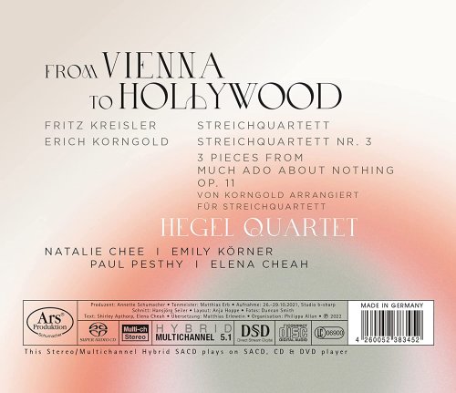 Hegel Quartet - From Vienna to Hollywood (2022) [Hi-Res]