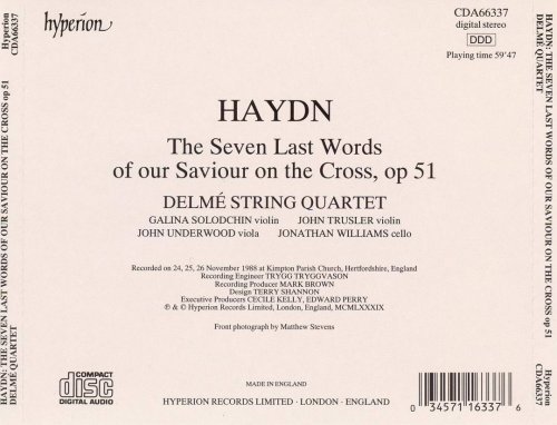 Delme Quartet - Haydn: Seven Last Words from the Cross (1990)