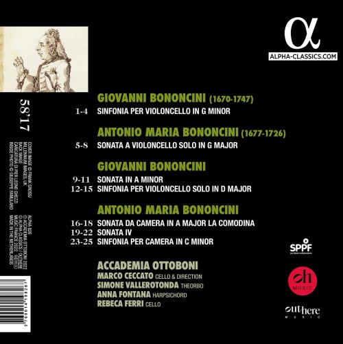 Marco Ceccato and Accademia Ottoboni - Bononcini: Cello Sonatas (2022) [Hi-Res]