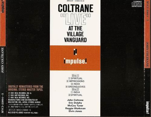 John Coltrane - "Live" At The Village Vanguard 11-03 & 05-1961 (1991)