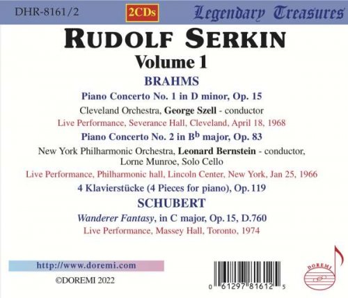 Rudolf Serkin - Rudolf Serkin Live, Vol. 1 (2022)