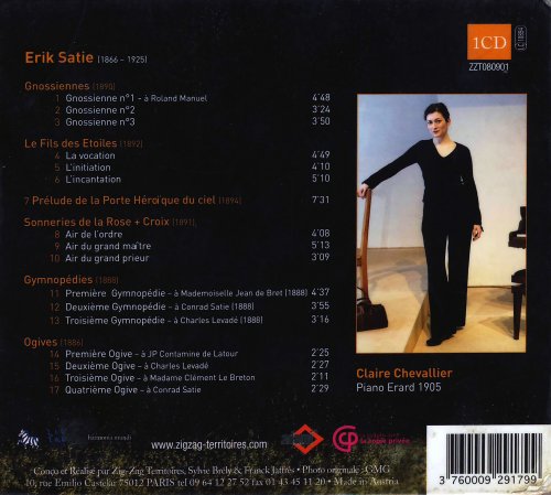 Claire Chevallier - Erik Satie: Le Fils des Etoiles; Sonneries de la Rose + Croix; Gymnopédies (2008)