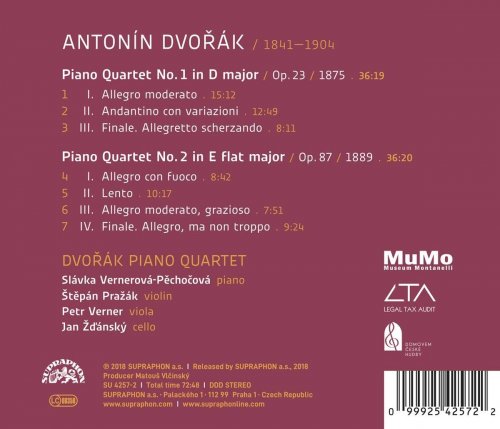 Dvořák Piano Quartet - Dvořák: Piano Quartets Nos. 1 & 2 (2018)