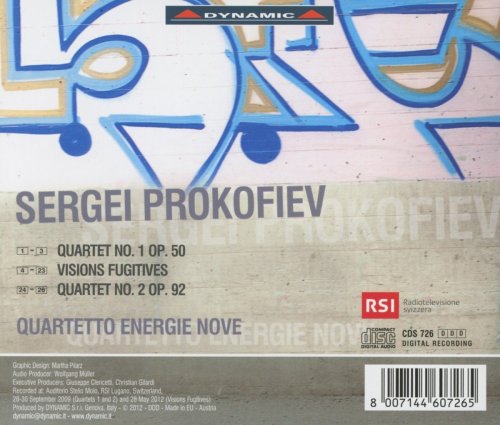 Quartetto Energie Nove - Prokofiev: Quartets Nos 1 & 2 "Visions fugitives" (2013)