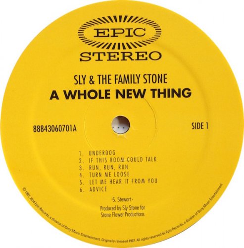 Sly & The Family Stone - A Whole New Thing (1967/2014) LP