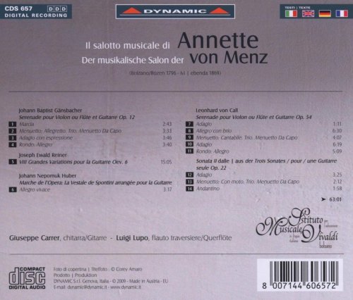 Giuseppe Carrer, Luigi Lupo - Il salotto musicale di Annette von Menz (2013)