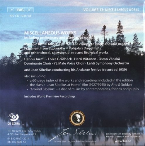 VA - The Sibelius Edition Vol. 13: Miscellaneous Works (2011) [4CD Box Set]