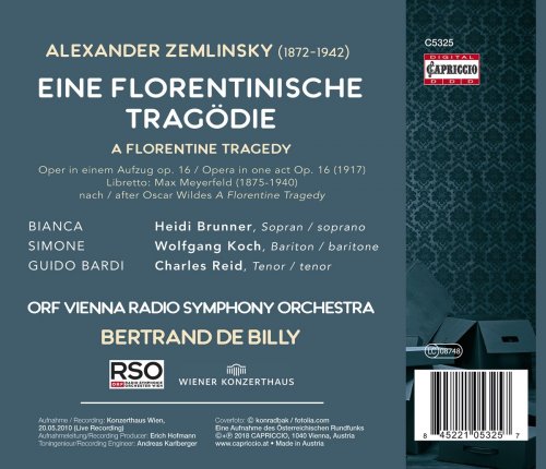 Wolfgang Koch, Heidi Brunner, Charles Reid - Zemlinsky: Eine florentinische Tragödie, Op. 16 (Live) (2018)