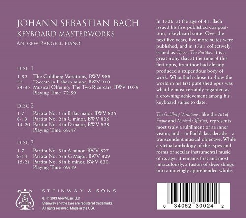 Andrew Rangell - Bach: Keyboard Masterworks (2013)