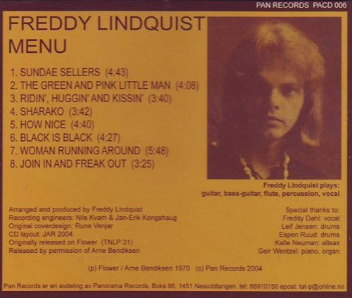 Freddy Lindquist - Menu (Reissue) (1970/2004)