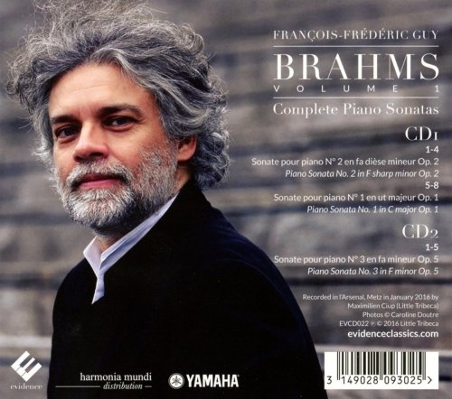 François-Frédéric Guy - Brahms: Complete Piano Sonatas (2016) [Hi-Res]