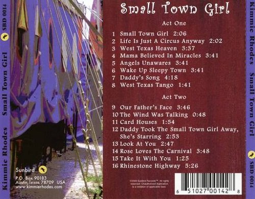 Kimmie Rhodes With Special Guests Joe Sears, Jamie Rhodes – Small Town Girl: A Musical Adventure (2006)