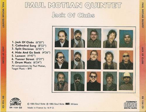 Paul Motian Quintet - Jack Of Clubs (1984) 320 kbps+CD Rip