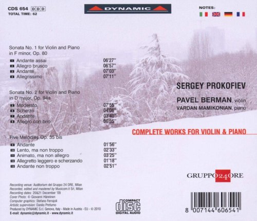 Pavel Berman, Vardan Mamikonian - Prokofiev: Complete Works for Violin & Piano (2010)